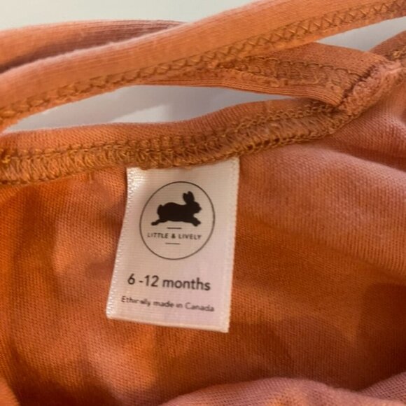 Little & Lively 6-12 months bodysuit terra cotta color - Picture 4 of 5